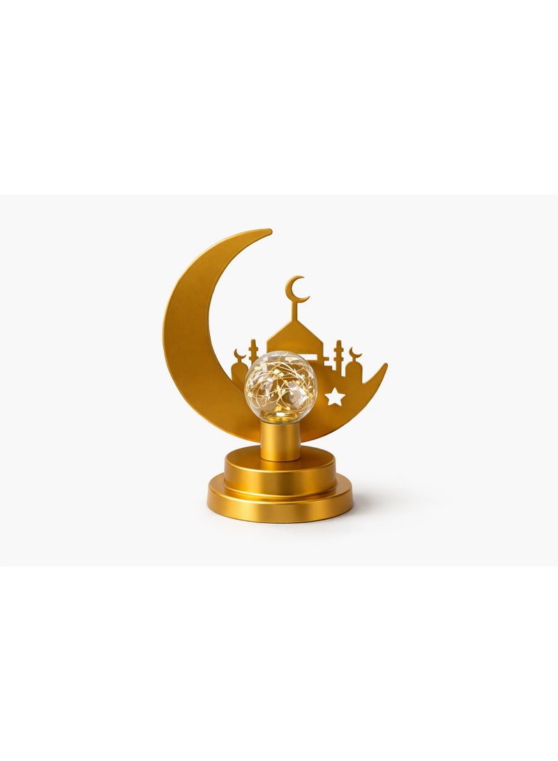 Home Care Golden Crescent Mosque Table Lamp LED Ramadan & Eid Decorative Night Light - Image 1